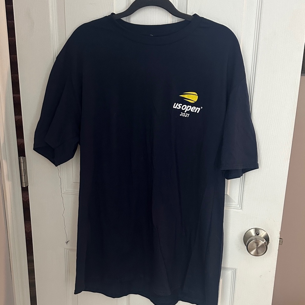 Officially licensed US Open 2021 blue Tshirt. Size XL. NWT